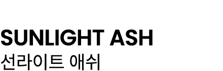 SUNLIGHT ASH 선라이트 애쉬