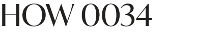HOW 0034