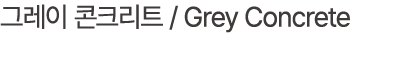 그레이 콘크리트 / Grey Concrete